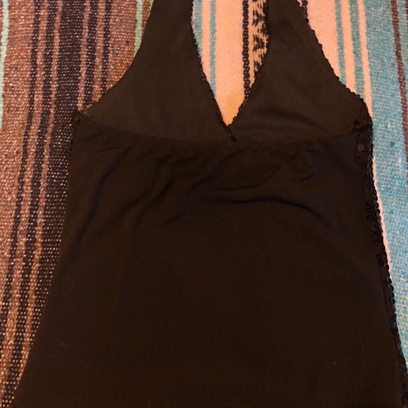 Forever 21 Black Sequin Halter Small 🖤 - Picture 2 of 5